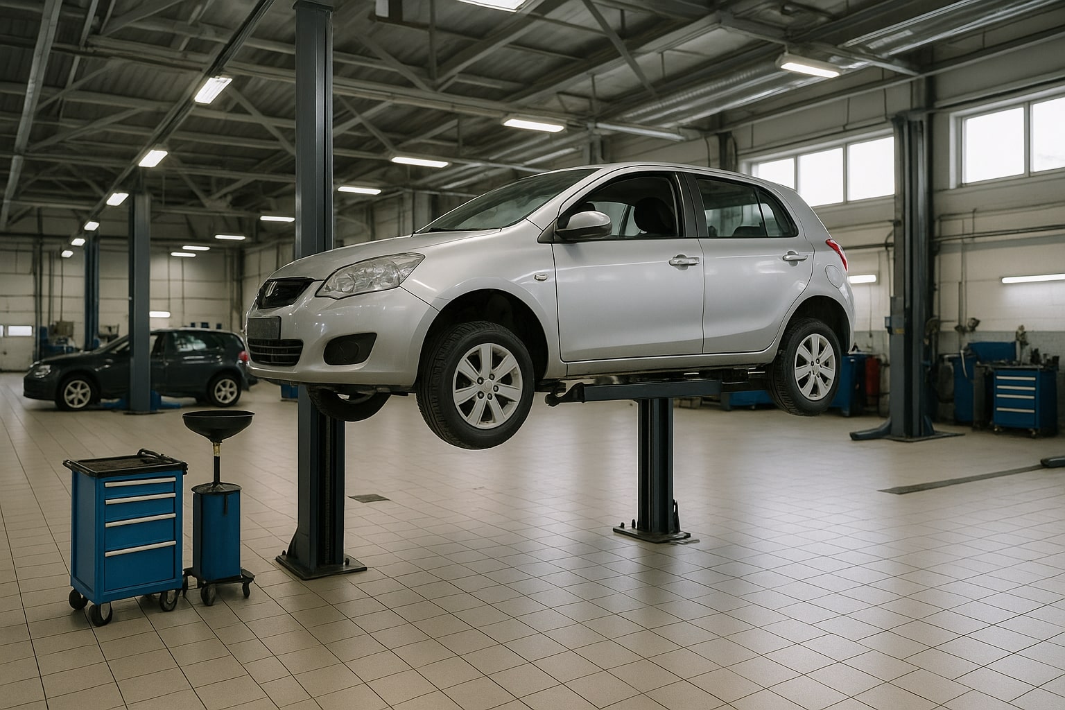 Фоновое изображение авторемонта